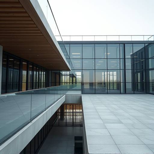 Dettagli di un progetto architettonico presentato in un video aziendale