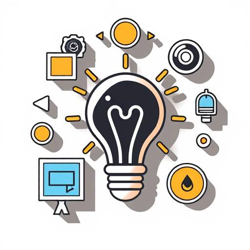Icona rappresentante creativit&radic;&dagger; e innovazione.