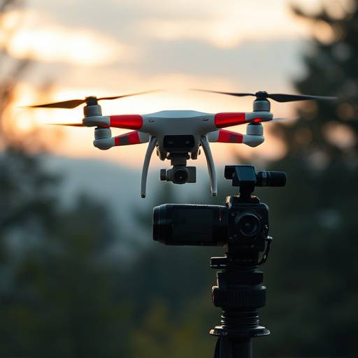 Icona rappresentante riprese con drone