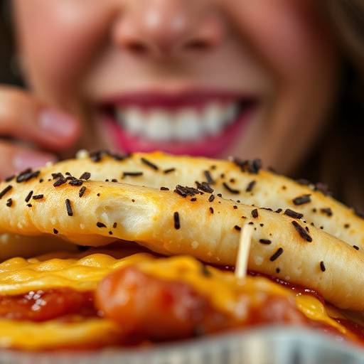 Primo piano di un prodotto alimentare invitante, illuminato da luce soffusa per uno spot