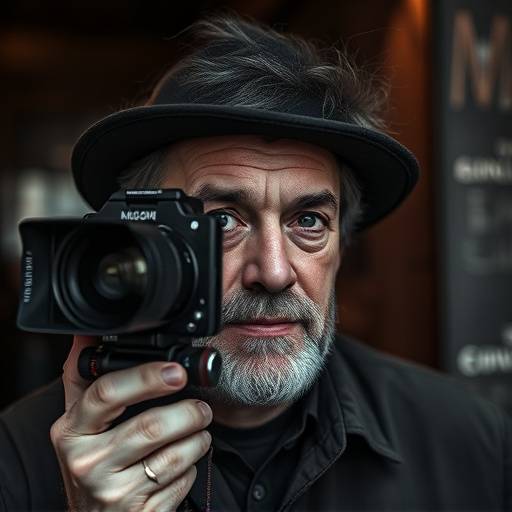 Ritratto di Luca Bianchi, direttore della fotografia.